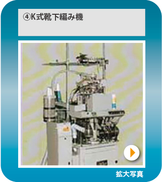 ④K式靴下編み機